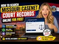 How to search Missouri CaseNet court records online for free