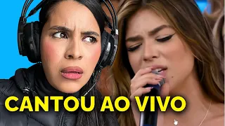MELODY CANTANDO AO VIVO NO DOMINGÃO - PROF DE CANTO ANALISA