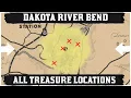 ALL Dakota River Bend Treasure Map Locactions