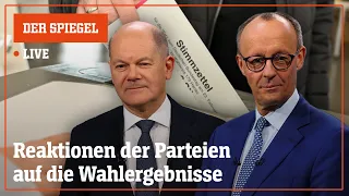 Livestream: Das sagen die Parteien zum Wahlausgang | DER SPIEGEL