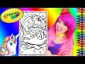 Coloring Unicorn Narwhal Uni-Creatures GIANT Coloring Page Crayola Crayons KiMMi THE CLOWN