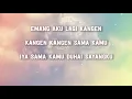 Gita Youbi - Lagi Kangen ft. Bule (Karaoke Lirik Tanpa Vokal) by regis