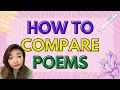 How to compare poems effectively Top grade tips