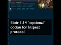 Elixir 1 14 s new optional option when deriving Inspect protocol