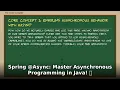 Java Spring Boot Async Master Asynchronous Programming Tutorial