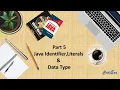 What is Data type in Java keywords Identifier literal Java Tutorial