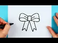 How to draw a christmas bow Drawing and coloring christmas bow