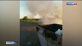 В некоторых СНТ омичи самовольно сжигают мусор