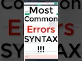 Python Basics Understanding Syntax