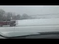 Driving conditions in Geauga County of the winter storm