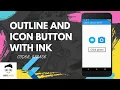 Outline button Icon button with Ink Flutter tutorial for beginners