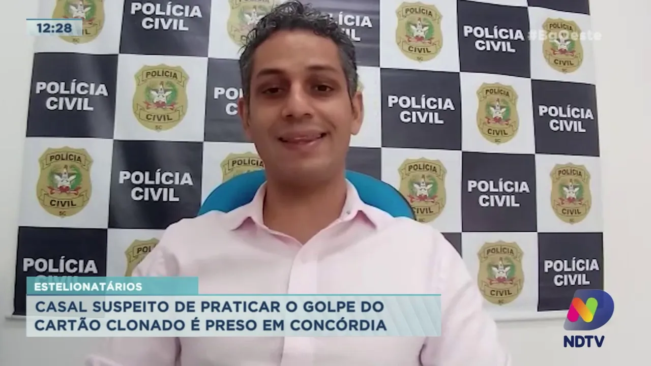 Estelionatários: Casal suspeito de praticar o golpe do cartão clonado é preso em Concórdia