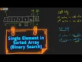Single Element In Sorted Array Leetcode