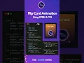 Flip card animation using HTML CSS Your Code School