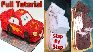 Download McQueen Car Theme Birthday Cake | Birthday Car Cake Design | Lighting McQueen Cake Tutorial MP3