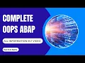 1 Complete OOPS ABAP Learning in One Shot