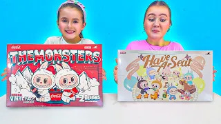 Ruby and Bonnie Open MORE Popular LABUBU Cases Can They Find the Secret Rare