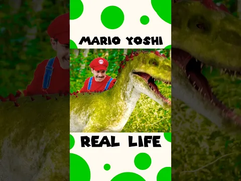 Yoshi is WAY too OP 😭🦖 #reallife #yoshi #mario