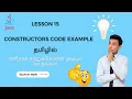 Constructor Live Code Example with Eclipse 2023 - Lesson 15 4K
