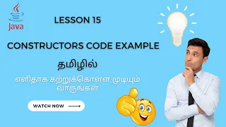 Constructor Live Code Example with Eclipse 2023 - Lesson 15 4K