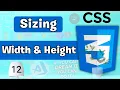 CSS Height Width How to Control Element Size in CSS max min width height Tutorial