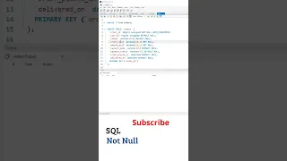 SQL Telugu Tutorial Constraints in SQL Not Null SQL Tutorial For Beginners Telugu My SQL SQL