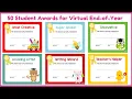 Editable Student Awards