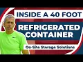 Inside A 40 Foot Refrigerated Container 40 Foot Reefer Container On-site Storage Solutions
