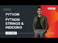 Python Strings Indexing Lecture 7 Python Data Analytics