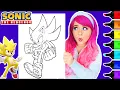 Coloring Sonic The Hedgehog Super Sonic Coloring Page Caliart Markers