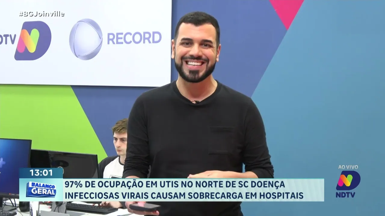 97% de ocupação em UTIs no norte de SC: doenças infecciosas virais causam sobrecarga em hospitais
