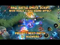 New!!! Script Battle Emote RRQ HOSHI With Sound Effects | Backup | Mobile Legends