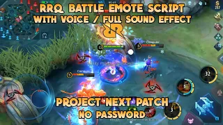 Download New!!! Script Battle Emote RRQ HOSHI With Sound Effects | Backup | Mobile Legends MP3