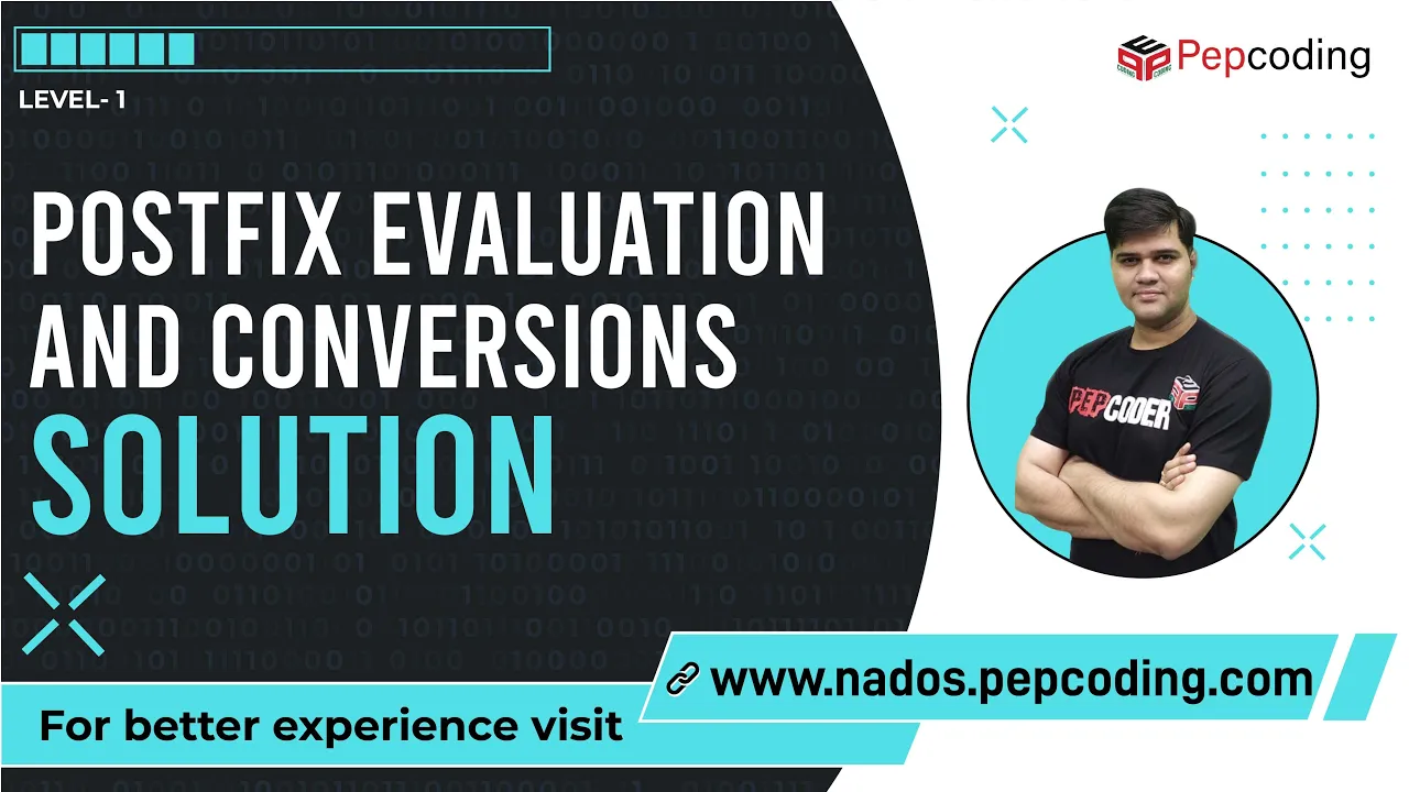 Prefix Evaluation and Conversion | Solution