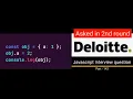 Javascript output based Interview question - Part 143