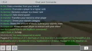Plugin SkyblockUI 1 16 Pocketmine Plugins