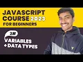 Variables and data types Javascript Hindi Course For Beginners 2023
