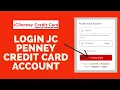 How To Login JCPenney Credit Card Account 2022 JC Penney Credit Card Login Sign In
