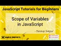 16 - Scope of a Variable in JavaScript JavaScript tutorials for Beginners