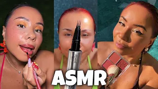 GRWM in the Pool💦 The Ultimate Poolside Makeup ASMR Compilation