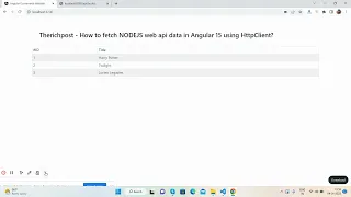 How to fetch NODEJS web api data in Angular 15 using HttpClient