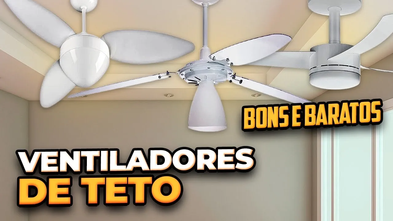 Qual é o MELHOR VENTILADOR DE TETO Custo Benefício? Ventilador de teto BOM E BARATO com CONTROLE ????️