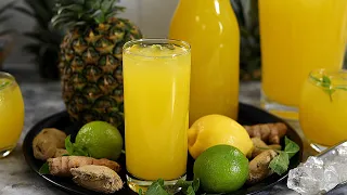 Download Healthy and Refreshing Pineapple and Ginger Drink - Pineapple Ginger Juice MP3