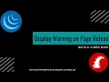 Display warning message to users for unsaved changes on page reload