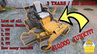 All the things wrong with my Hustler Raptor XD mower after 3 years and 150 hours Raptor XDX review