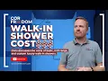 How much does a walk-in shower cost