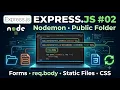 Express js Nodemon Static Files Public Folder Forms req body CSS in Express
