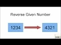 C Practical and Assignment Programs-Reverse given Number
