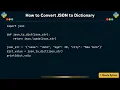 How to Convert JSON to Dictionary