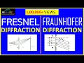 Diffraction of light Fraunhofer and Fresnel Diffraction Physics WATCH COMPLETE